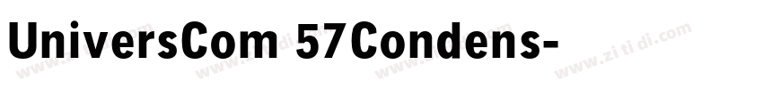 UniversCom 57Condens字体转换